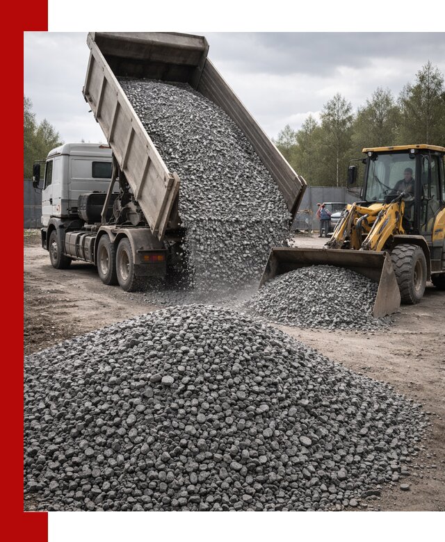 Доставка и продажа щебня гранитного в Братске