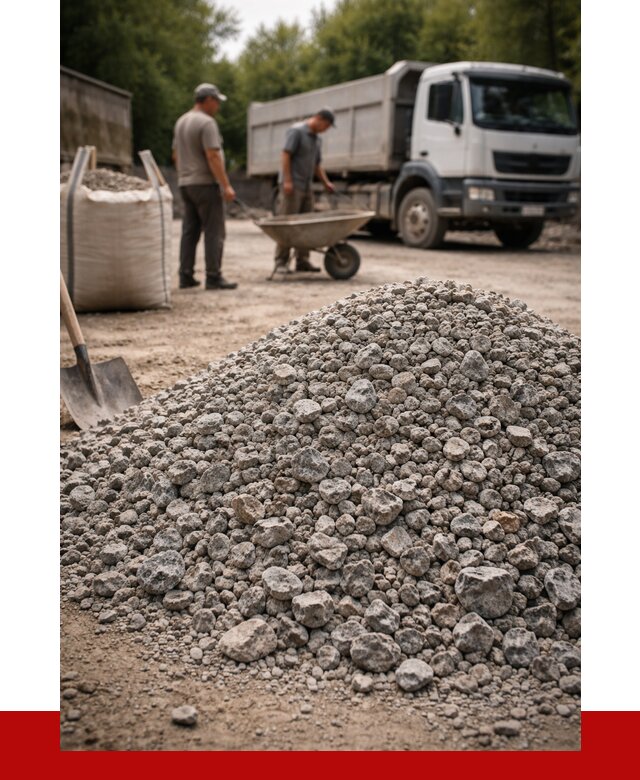 Гранитный щебень фракция 20-40 в Братске от 3265 руб. ПРОНЕРУДБрт