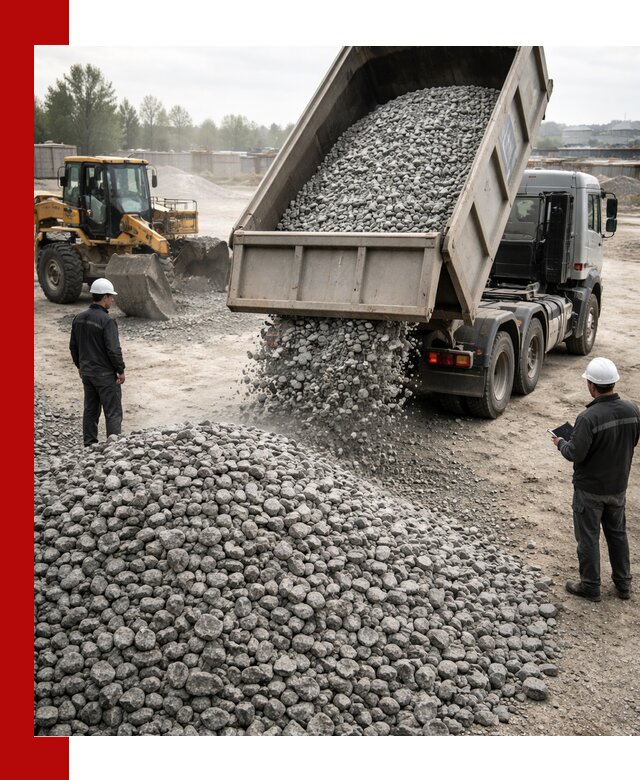 Доставка гранитного щебня фракции 20-40 в Братске