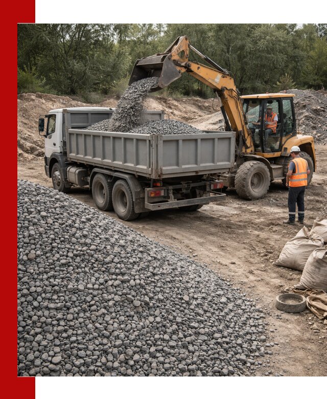 Доставка гравийного щебня в Братске оптом и в розницу