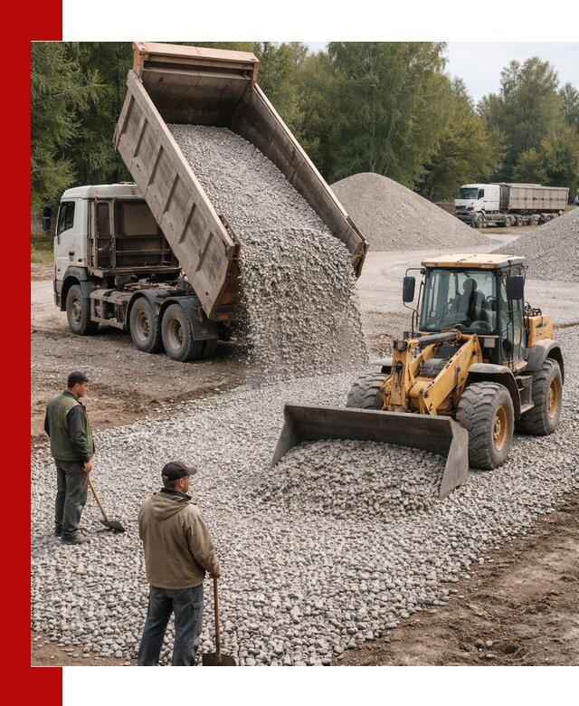 Купить гравийный щебень фракция 20-40 в Братске с доставкой
