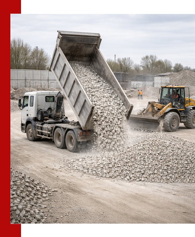 Доставка и продажа известнякового щебня в Братске
