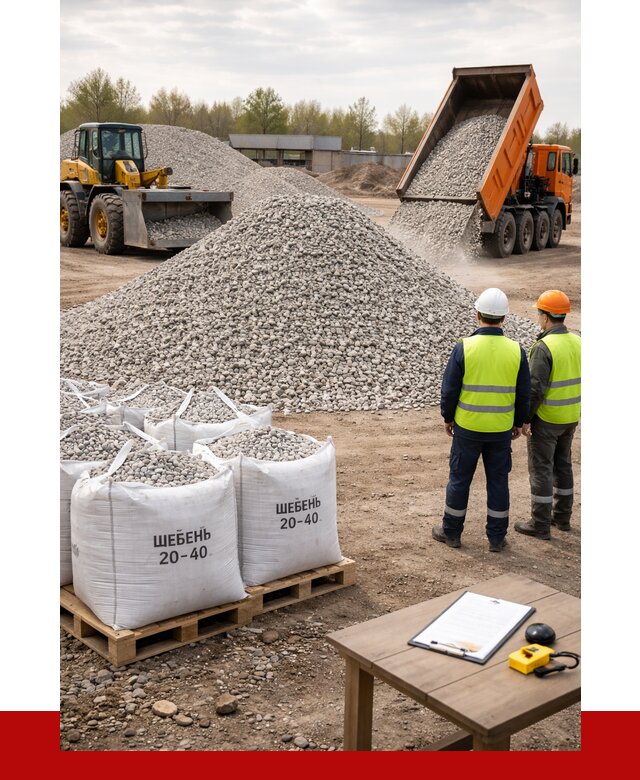 Известняковый щебень 20-40 в Братске от 2143 р. ПРОНЕРУДБрт