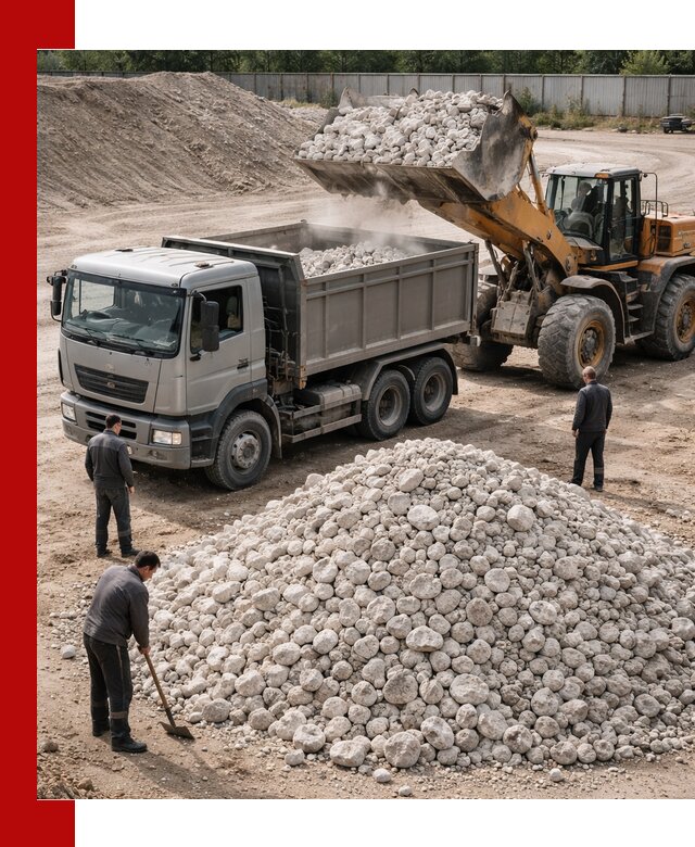 Известняковый щебень фракция 70–150 с доставкой в Братске