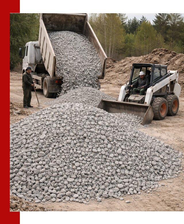 Доставка доломитового щебня в Братске напрямую от карьера
