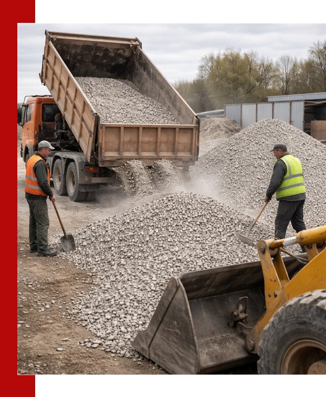 Доломитовый щебень фракции 5-20 с доставкой в Братске