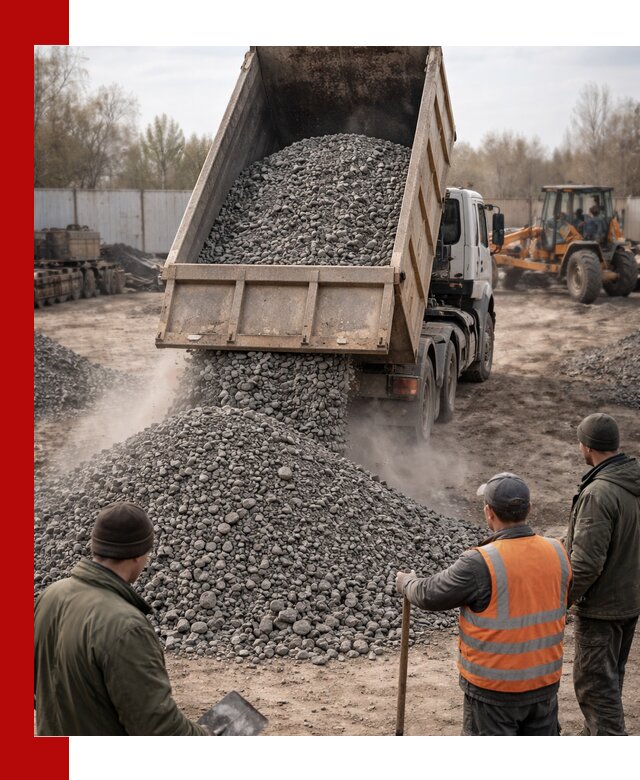 Доставка шлакового щебня в удобные сроки по выгодной цене в Братске