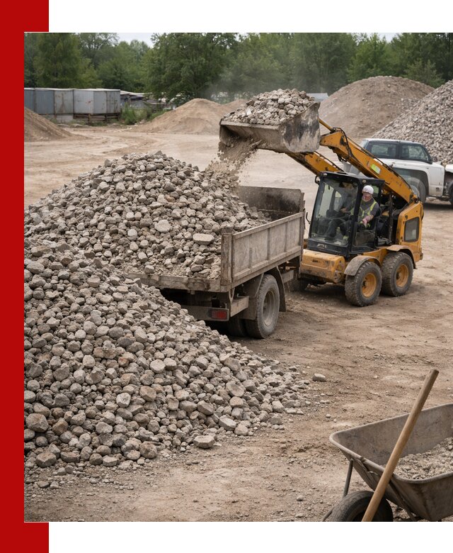 Доставка вторичного щебня в Братске для строительных работ