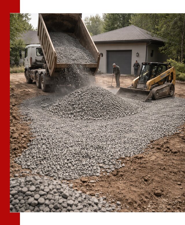 Щебень для парковки в Братске: доставка и укладка качественного материала