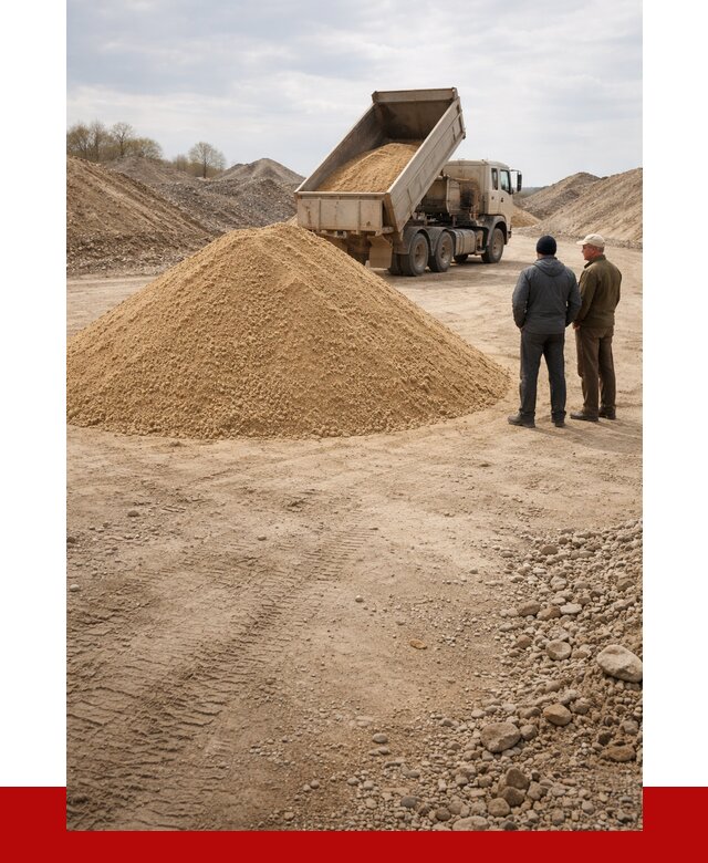 Карьерный песок крупнозернистый в Братске от 8673 р | ПРОНЕРУДБрт