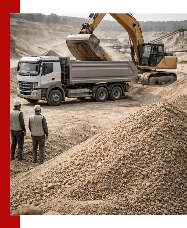 Карьерный крупнозернистый песок с доставкой в Братске