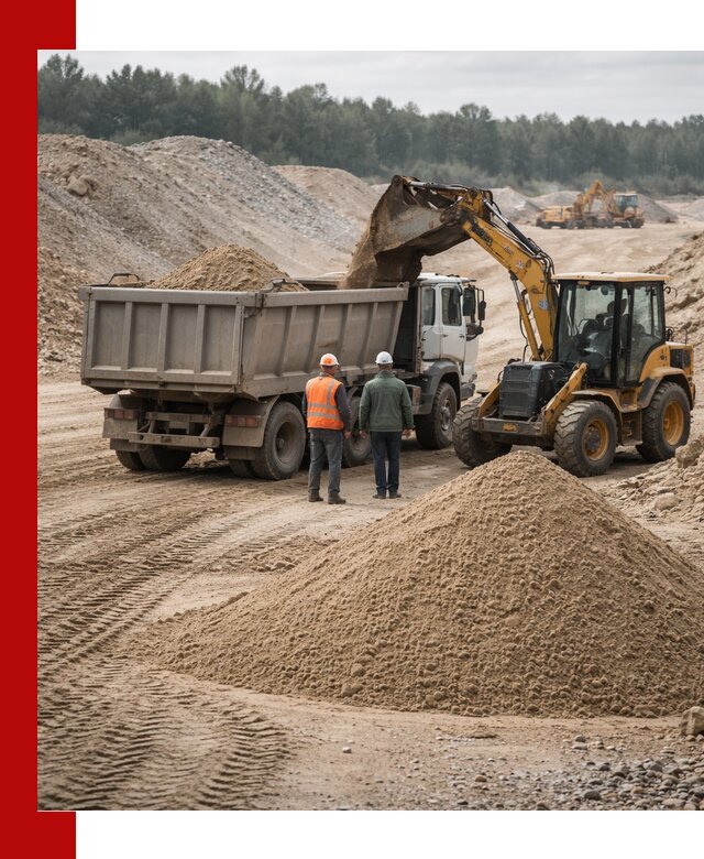 Карьерный среднезернистый песок с доставкой в Братске