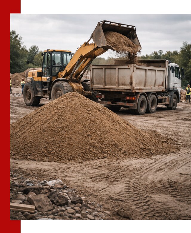 Доставка речного песка навалом в Братске быстро и выгодно