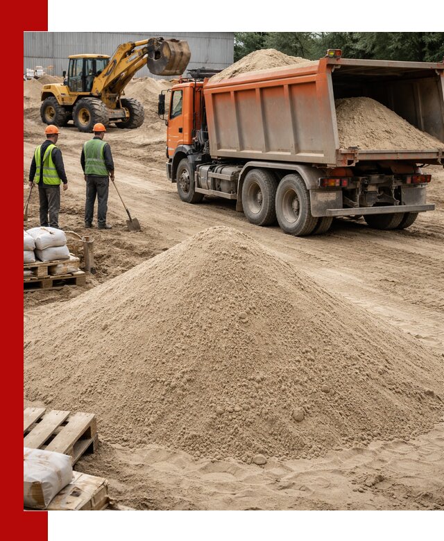 Доставка и продажа мытого речного песка в Братске