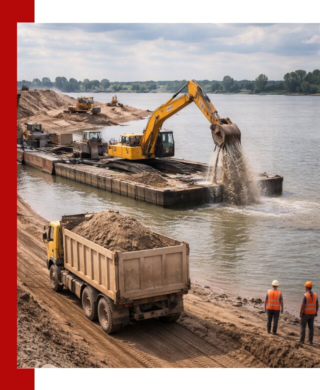 Намывной песок с доставкой в Братске оптом и в розницу