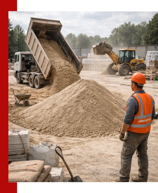 Доставка строительного песка с самосвалом в Братске