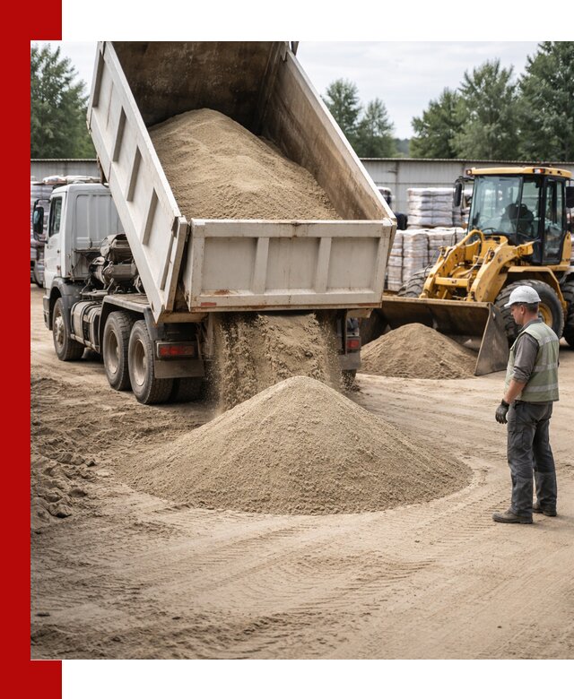Поставка и доставка песка для бетона в Братске