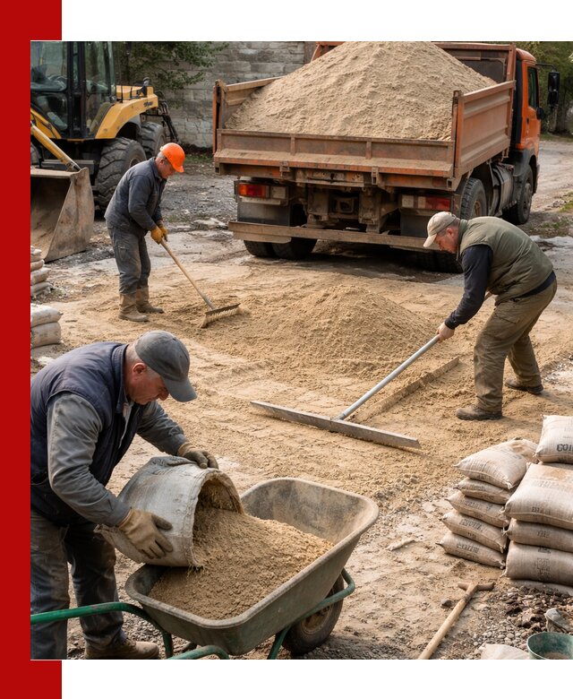 Поставка песка для стяжки в Братске с быстрой доставкой