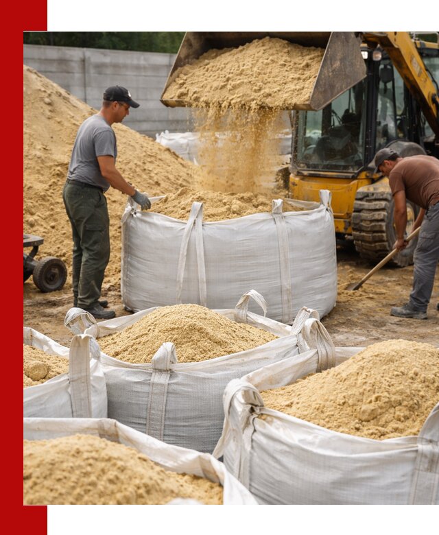 Поставка качественного песка для кладки в Братске