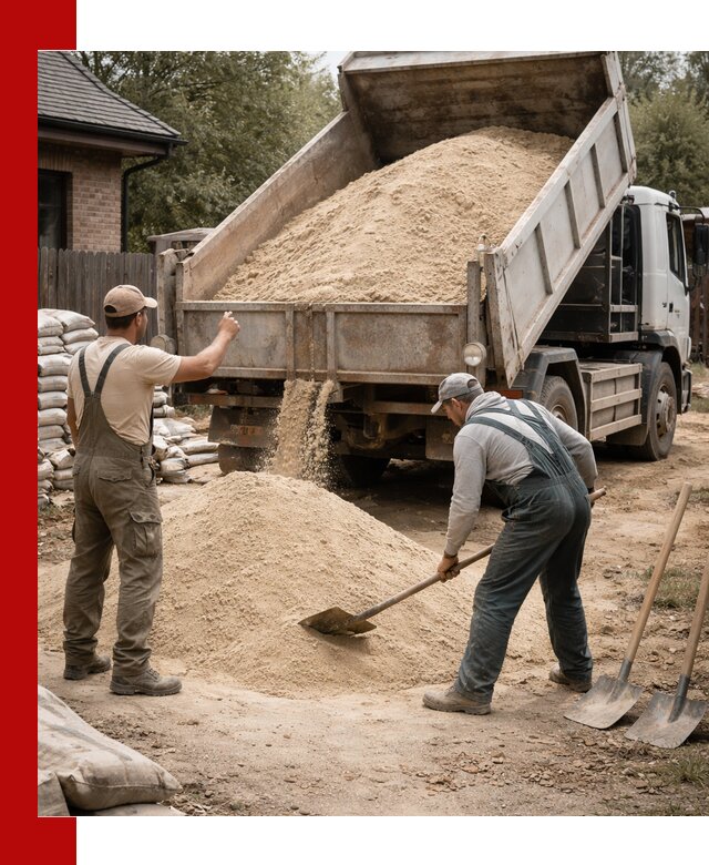 Песок для штукатурки с доставкой в Братске качественный и чистый