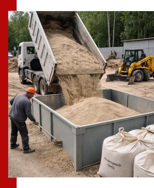 Кварцевый песок для фильтра в Братске — доставка и качество