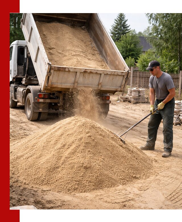 Доставка сухого песка самосвалами в Братске