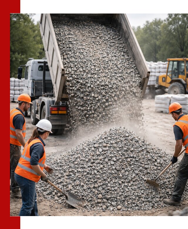 Доставка гравия и камня в Братске оптом и в розницу