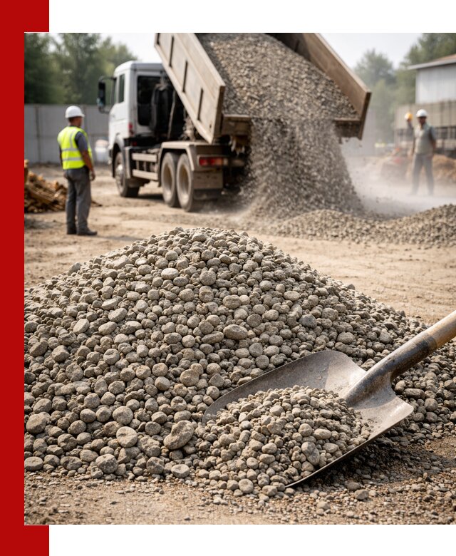 Доставка гравия фракции 20-40 в Братске с самосвалами