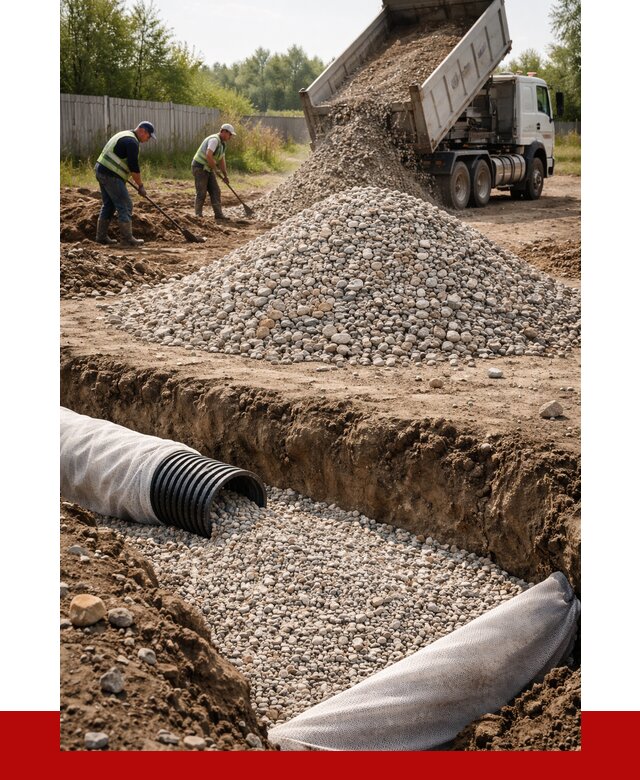 Гравий для дренажа в Братске от 2245 р., доставка ПРОНЕРУДБрт