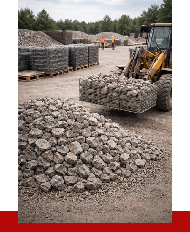 Камень для габионов фракция 70-150 в Братске от 4286 р. | ПРОНЕРУДБрт