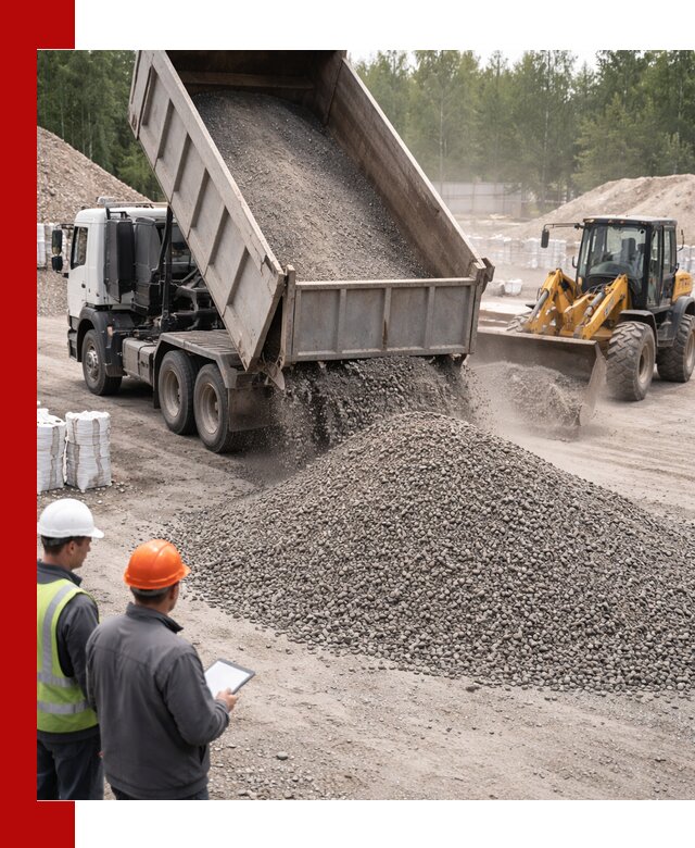 Доставка и продажа гранитного отсева 0-10 в Братске