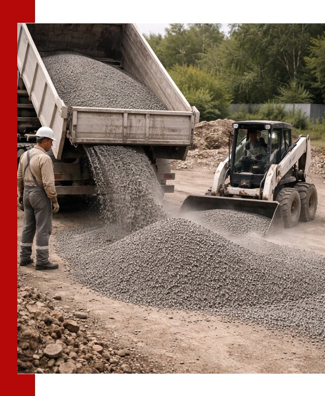 Доставка гравийного отсева 0-5 в Братске оптом и в розницу