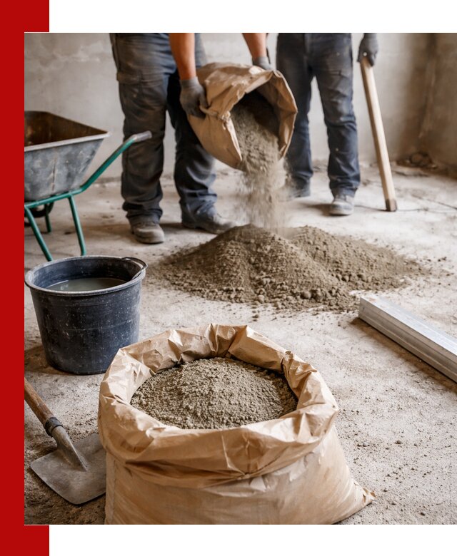 Доставка сухой смеси для стяжки в Братске