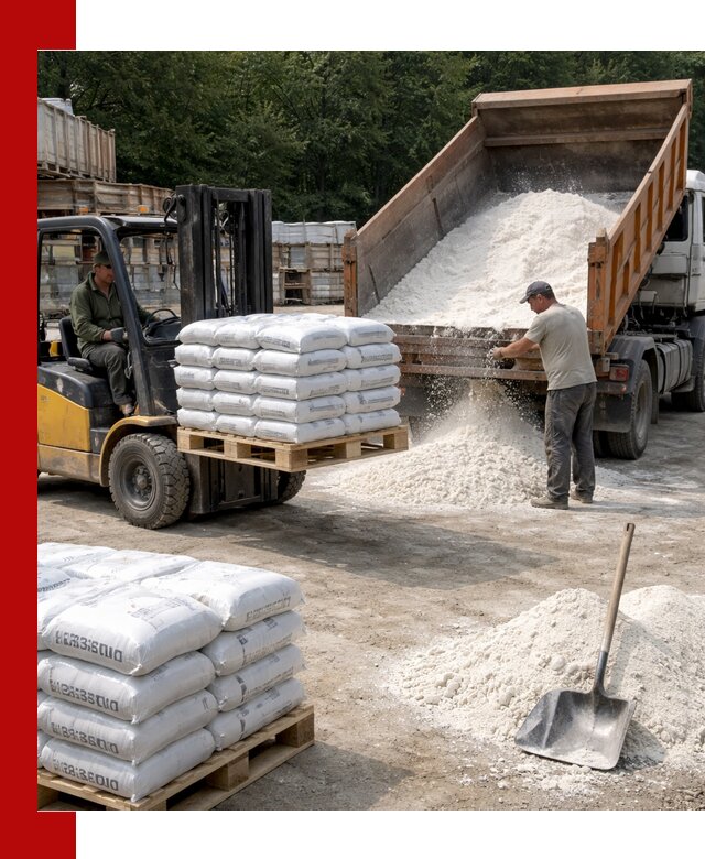 Доставка строительной извести оптом и в розницу в Братске