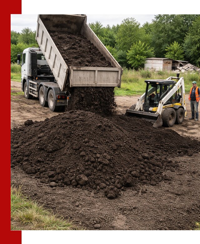 Поставка плодородной земли с доставкой самосвалом в Братске