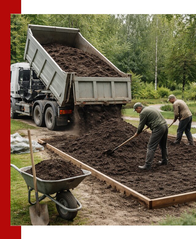 Доставка грунта для озеленения и благоустройства в Братске