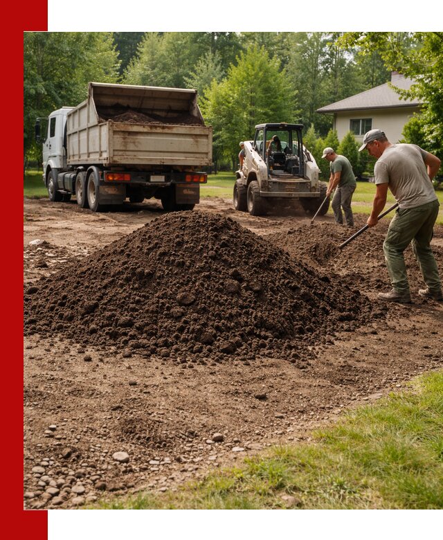 Доставка и укладка грунта для газона в Братске