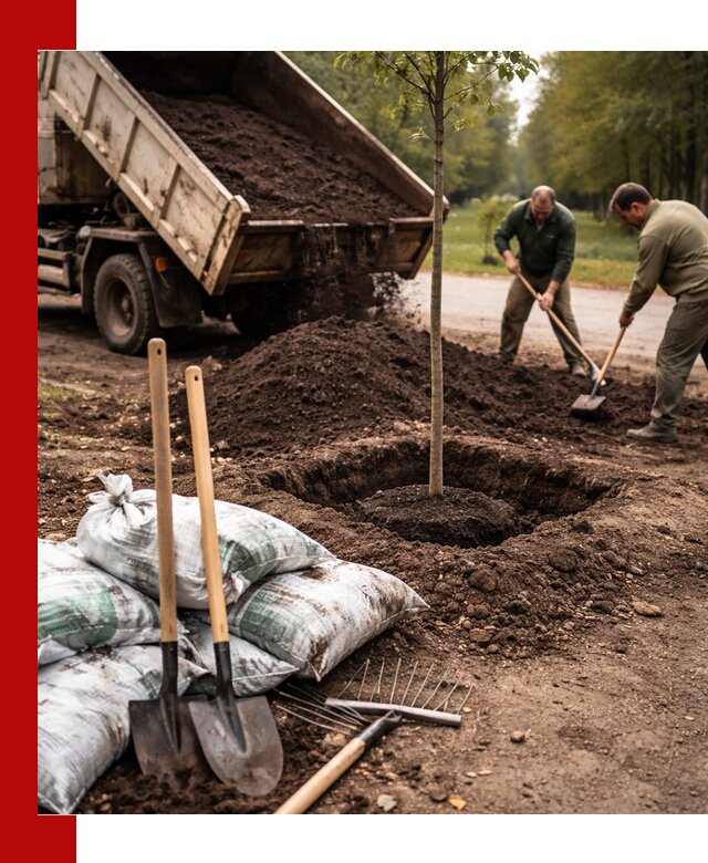 Грунт для посадки деревьев в Братске — доставка и подготовка почвы