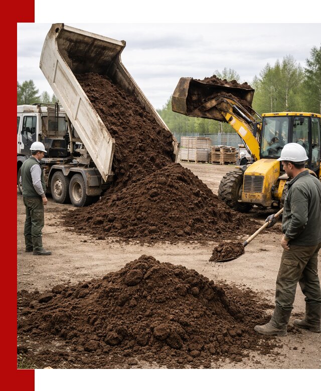 Доставка торфа оптом и в мешках в Братске