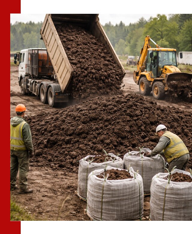 Доставка нейтрального торфа в Братске оптом и в розницу