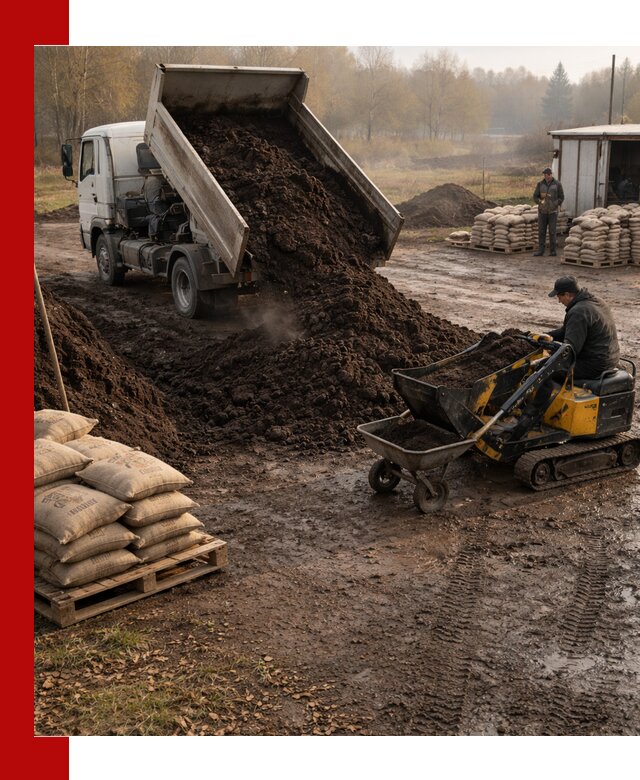 Кислый торф в доставке по выгодным ценам в Братске