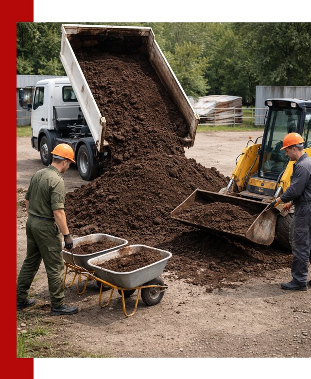 Доставка торфо-земляной смеси в Братске для огорода и ландшафта