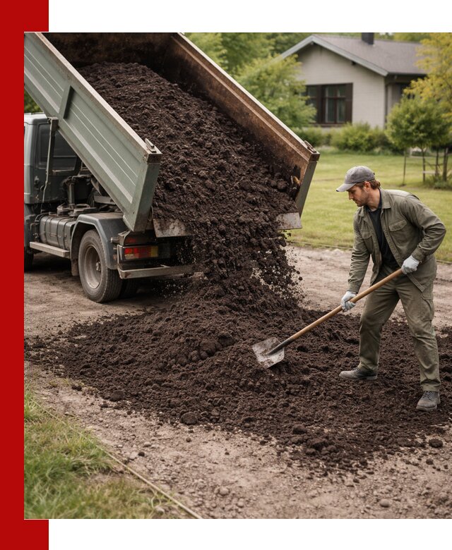 Чернозем для газона с доставкой в Братске быстро и качественно