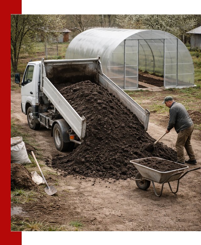 Чернозем для теплицы с доставкой в Братске