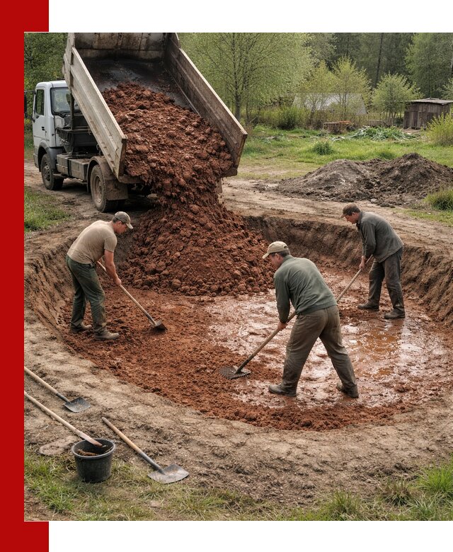 Купить качественную глину для пруда в Братске