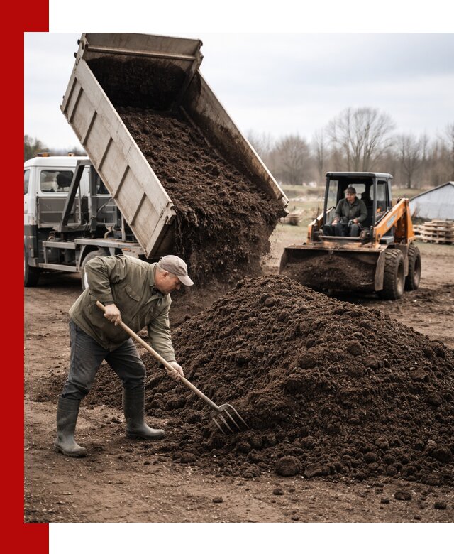 Доставка и продажа перегноя в Братске быстро и дешево