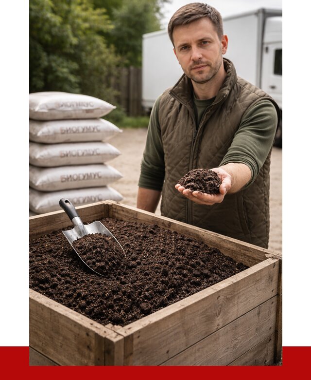 Купить биогумус в Братске с доставкой от 8673 р. за куб | ПРОНЕРУДБрт