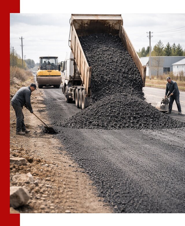 Асфальтовая крошка для дорог в Братске — поставка и доставка