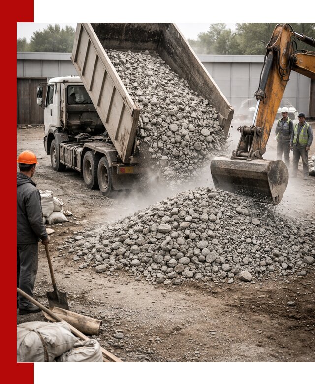 Доставка дробленого бетона в Братске оптом и в розницу