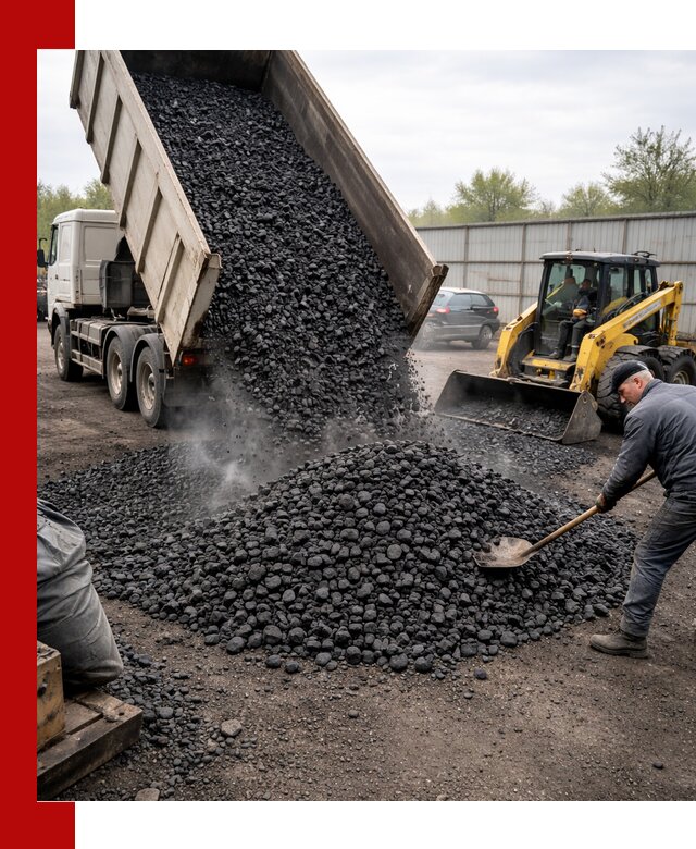 Доставка угля орех в Братске оптом и в розницу